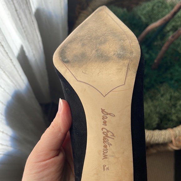 Sam Edelman Dea Black Suede Pumps - Picture 7 of 8